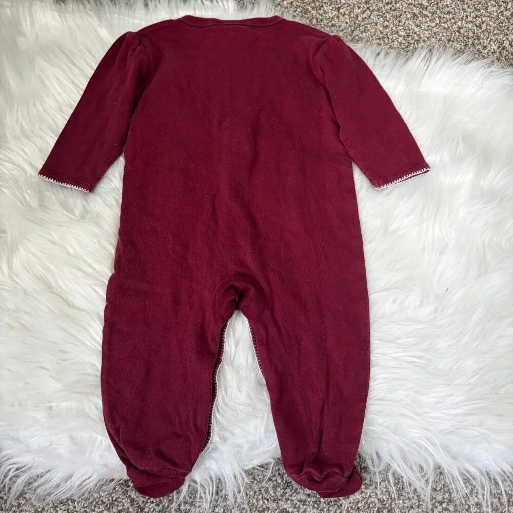 Virginia Tech Hokies Footed Sleeper Baby Girls 3-6 Months